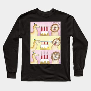 Llama vs Lion - Birthday Long Sleeve T-Shirt